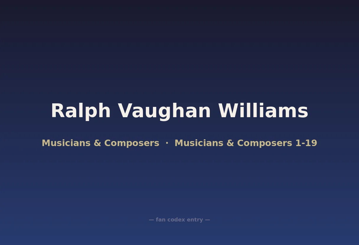 Ralph Vaughan Williams